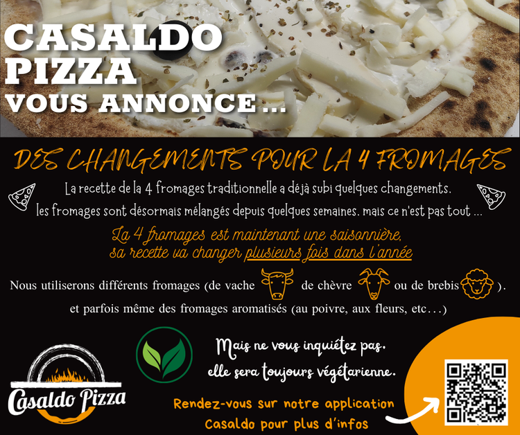 La 4 fromages devient une saisonnière