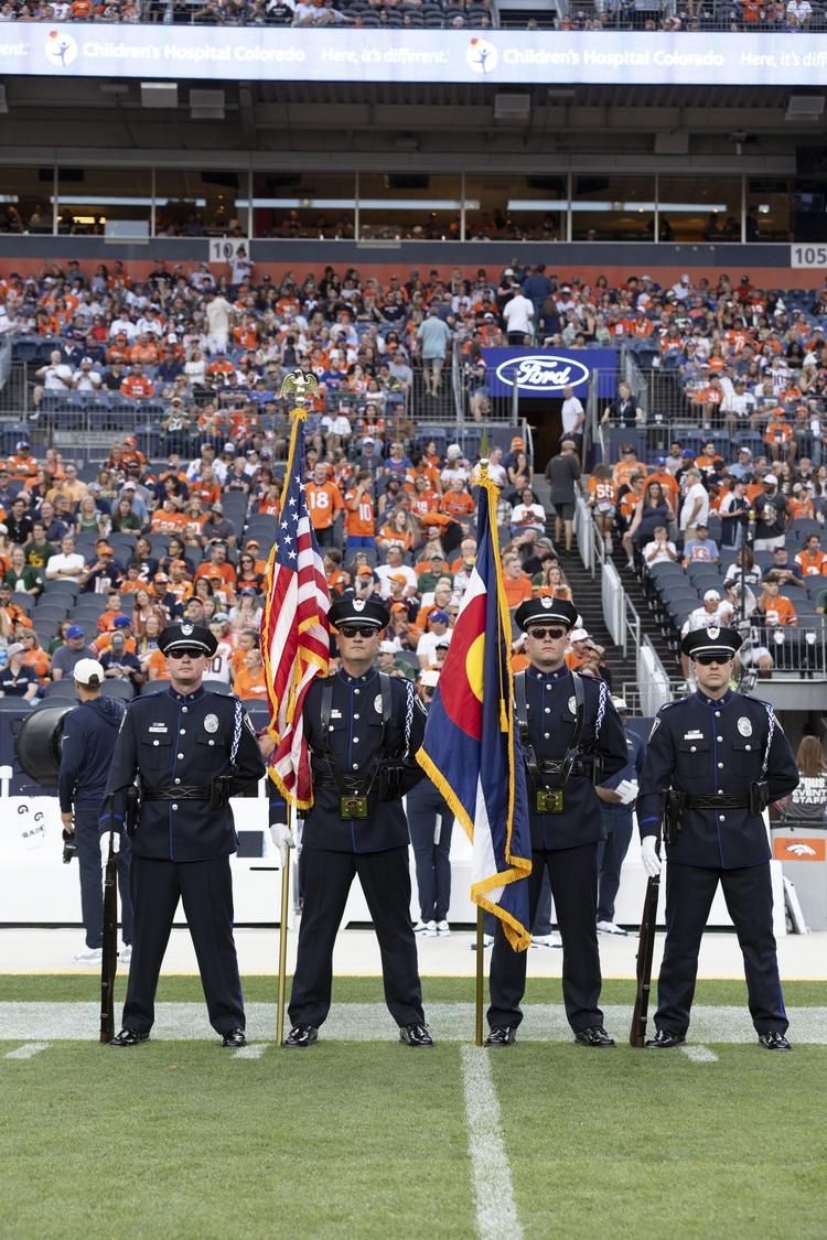 WPD Honor Guard makes special appearance at Broncos game