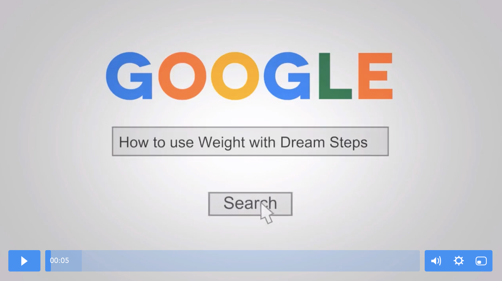 Using Weight with Dream Steps