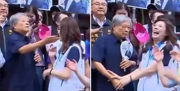 郑丽文被范振宗怒斥并掌掴