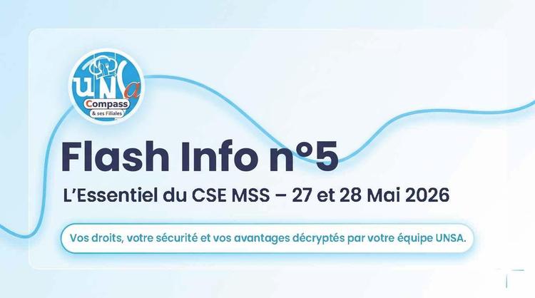FLASH INFOS CSE MAI 2026