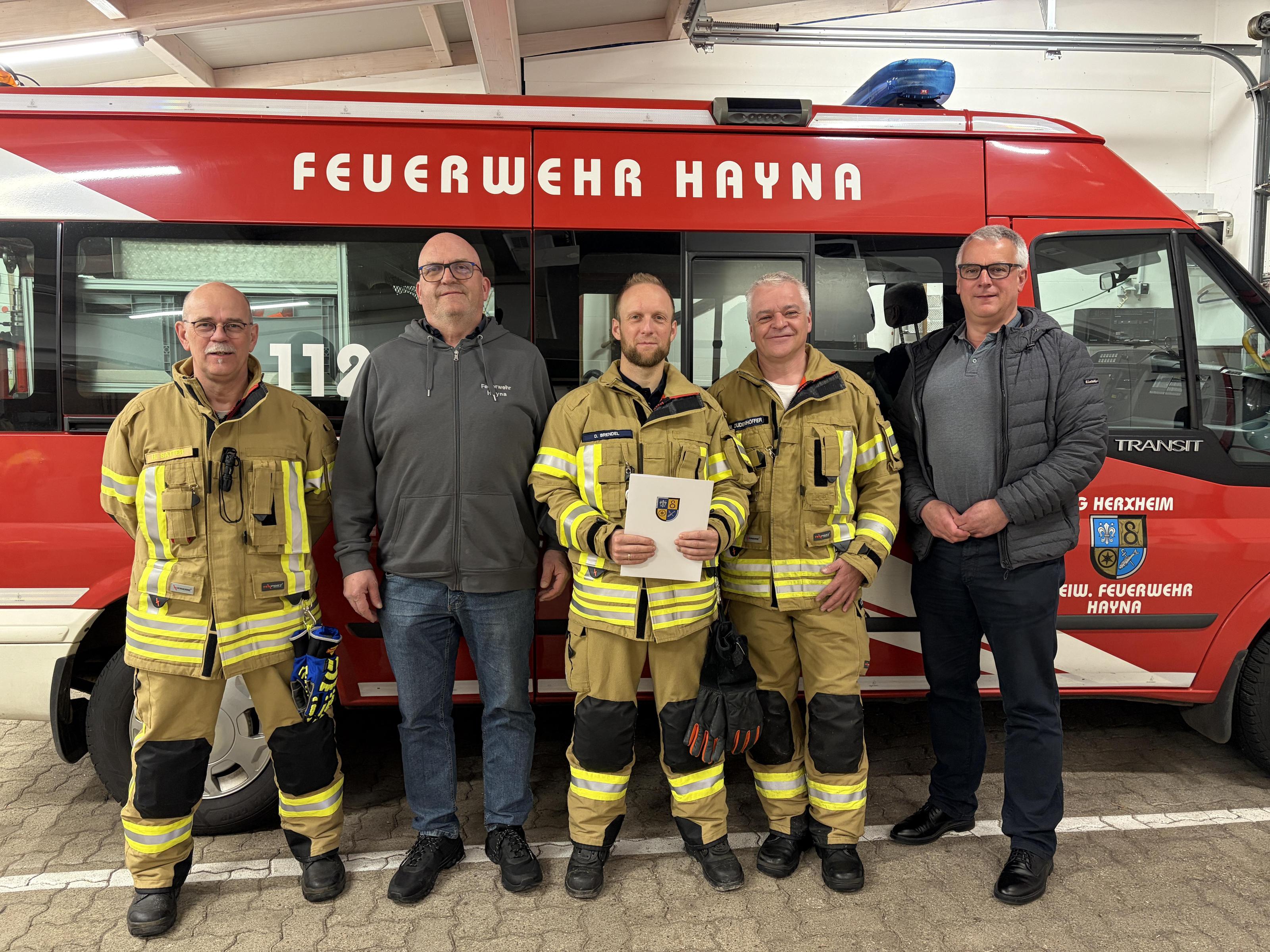 Ernennung zum Zugführer - Daniel Brendel - FFW Hayna