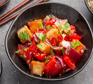 TOFU SWEET+SOUR MIT BASMATIREIS