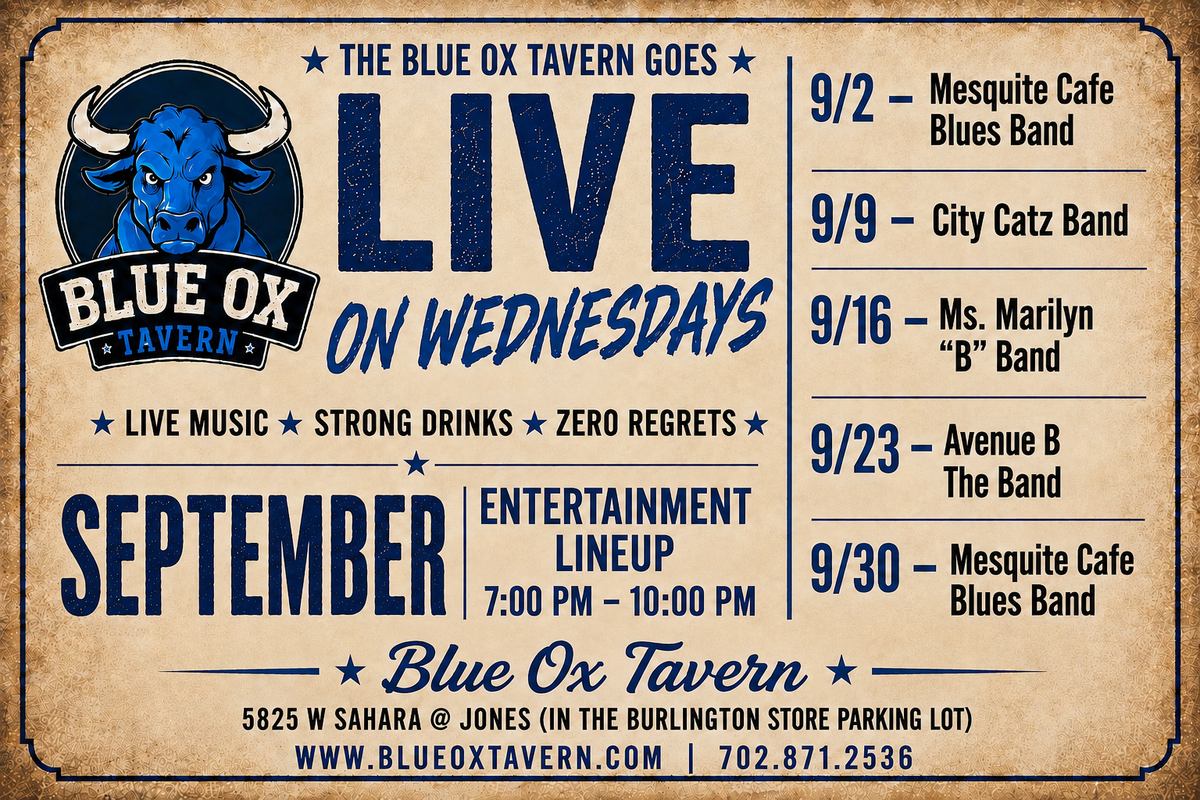 LIVE on WEDNESDAYS | September Event Calendar