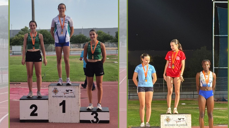 Tres medallas para el Club Juventud Atlética Elche en el Campeonato Autonómico Sub18 de Castellón