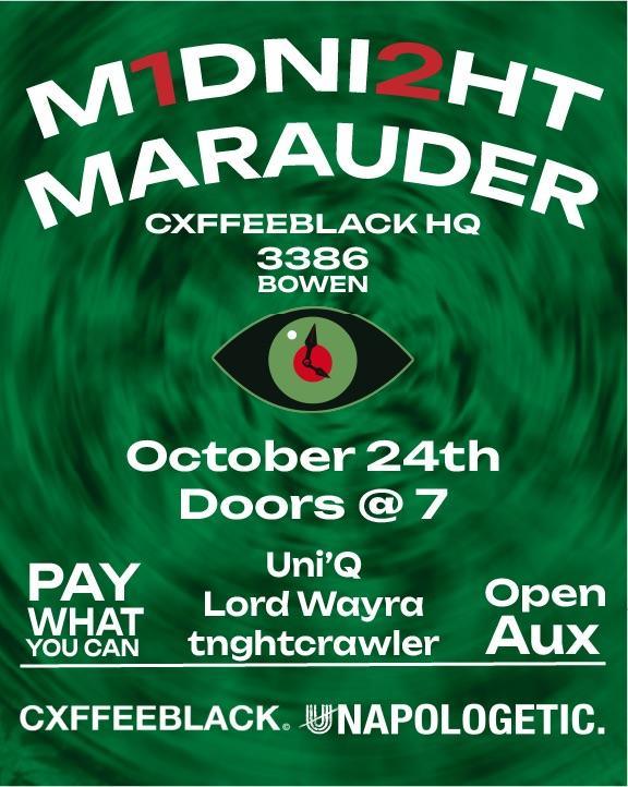 MIDNIGHT MARAUDER TOMORROW NIGHT 