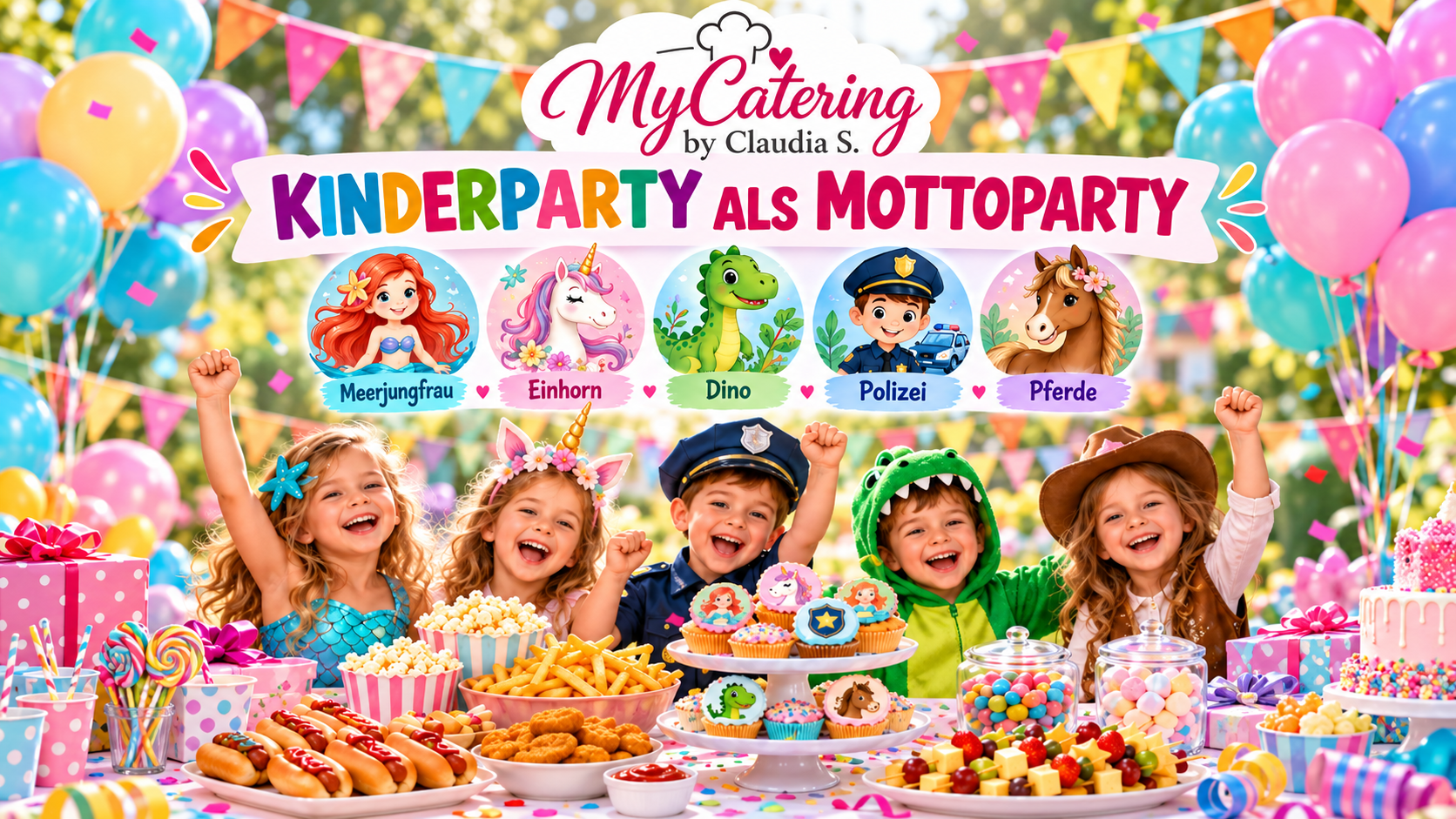 🎉 Kinderparty mit Buffet, Torte & Deko ✨ MyCatering by Claudia S.