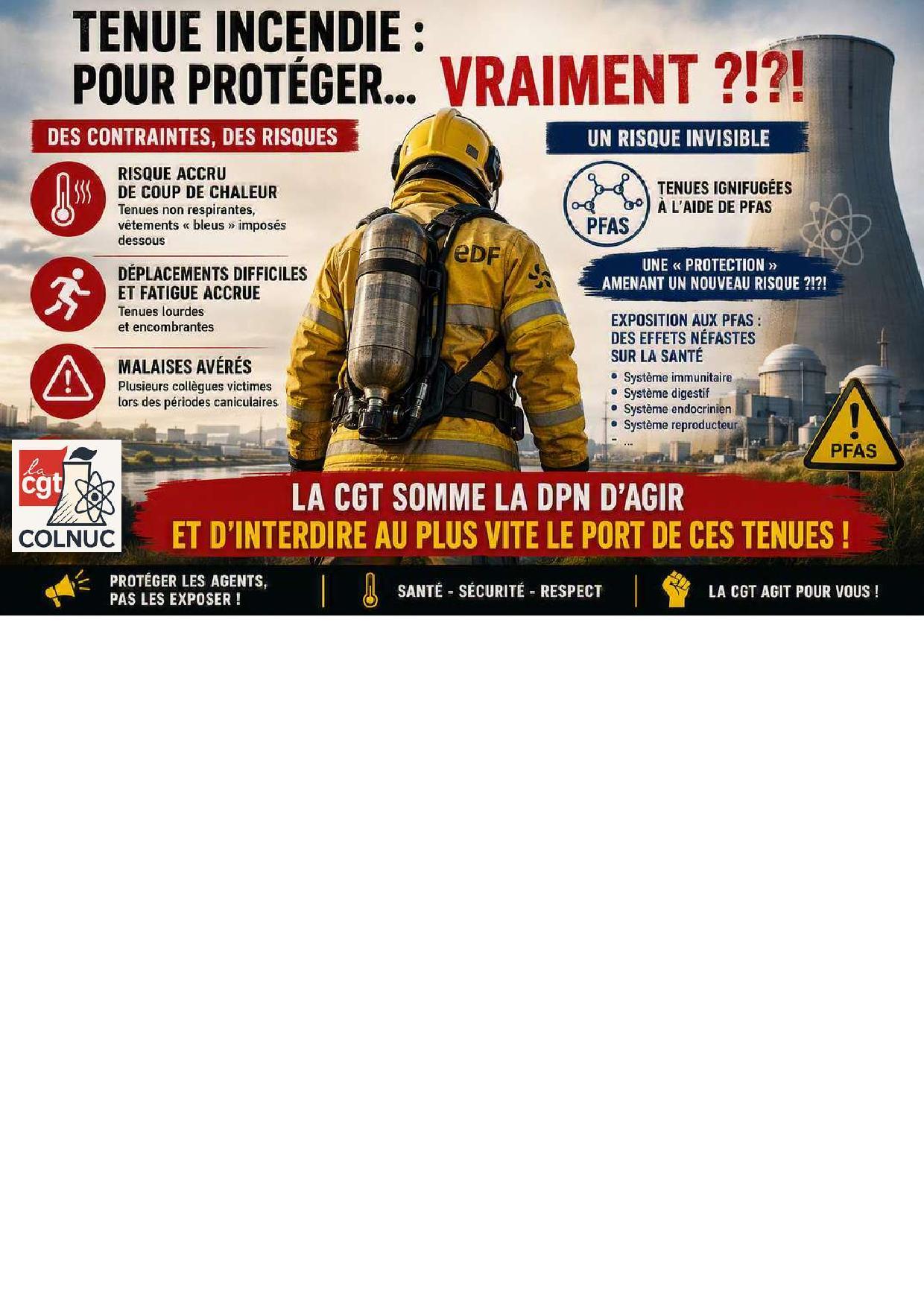 Tenue incendie : pour protéger .... Vraiment ?