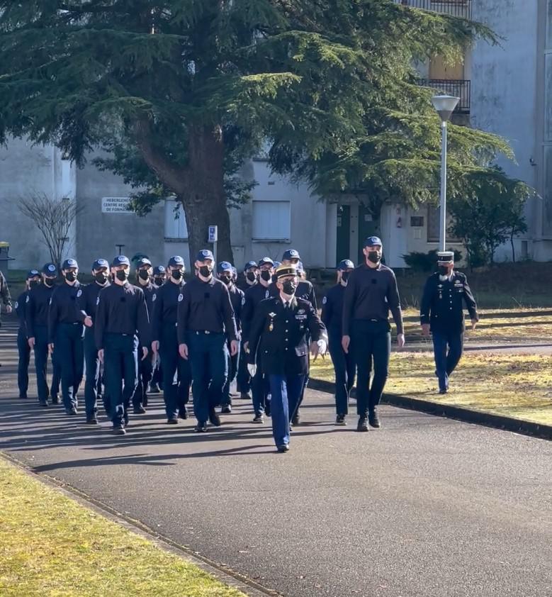 Marche des Cadets lors de la formation 