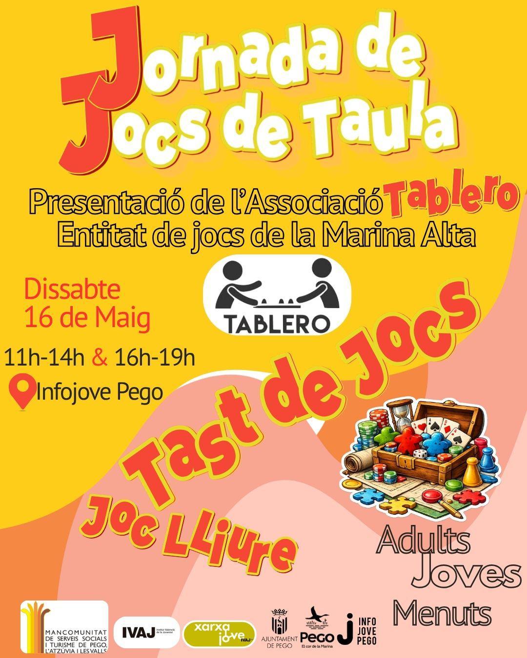 Pego estrena sede de Marina Alta Tablero con una gran jornada de juegos de mesa para todos los públicos