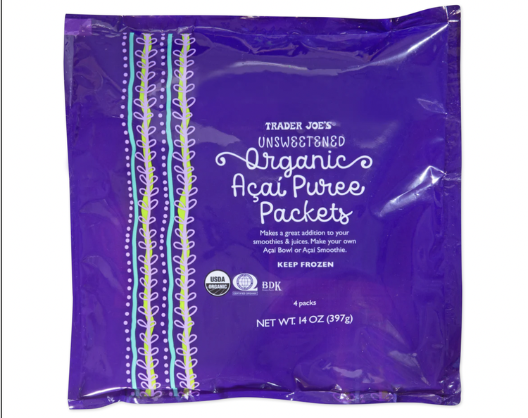 Organic Frozen Acai Puree Packets