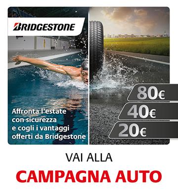 Bridgestone ti premia! fino a 80€ di buoni carburante