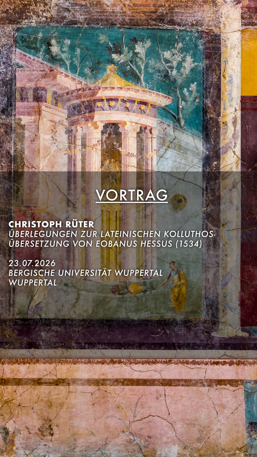 Überlegungen zur lateinischen Kolluthos-Übersetzung von Eobanus Hessus (1534)
