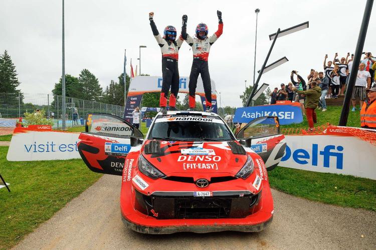 Pajari logra su primera victoria en el WRC en Estonia con un uno-dos para Toyota Gazoo Racing