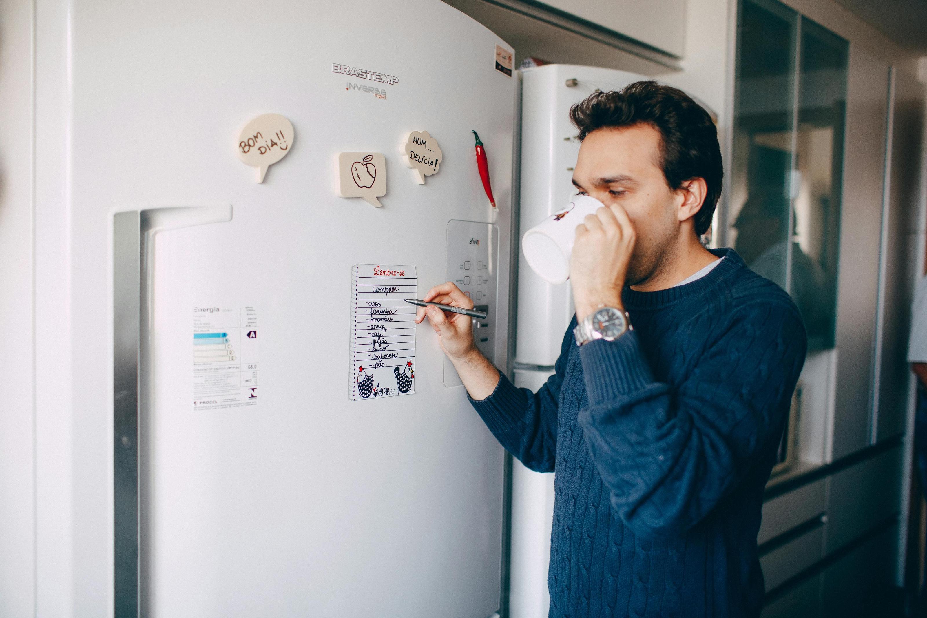 My partner doesn't put stuff in its proper spot in the fridge