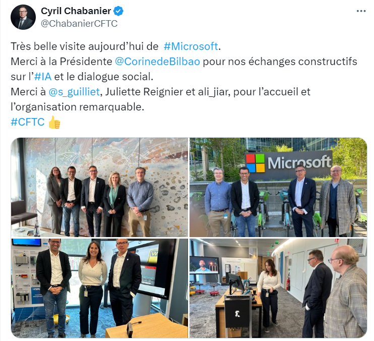 Visite de Microsoft