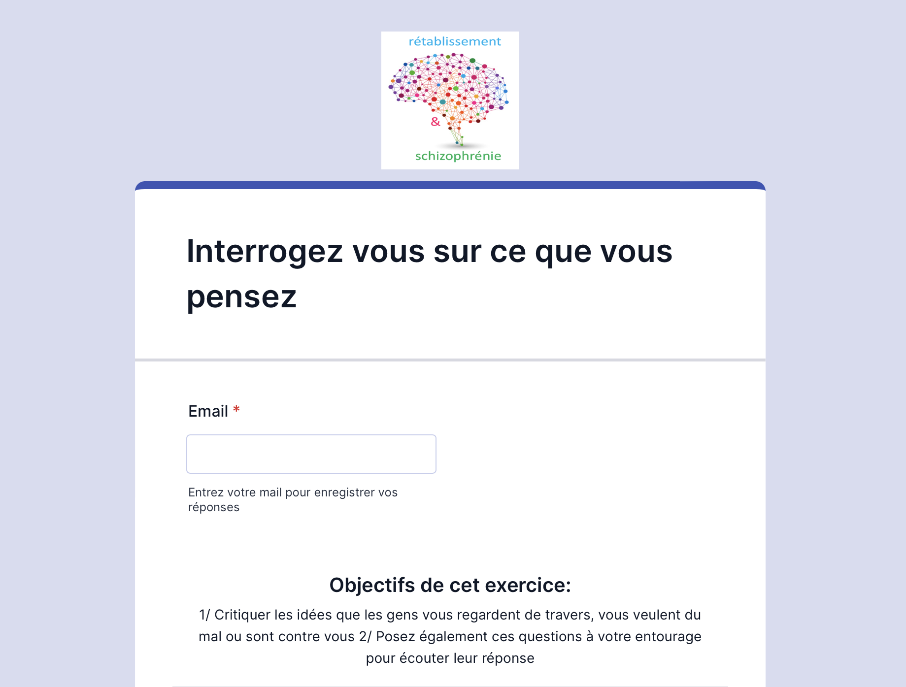 Interrogez vous sur ce que vous pensez