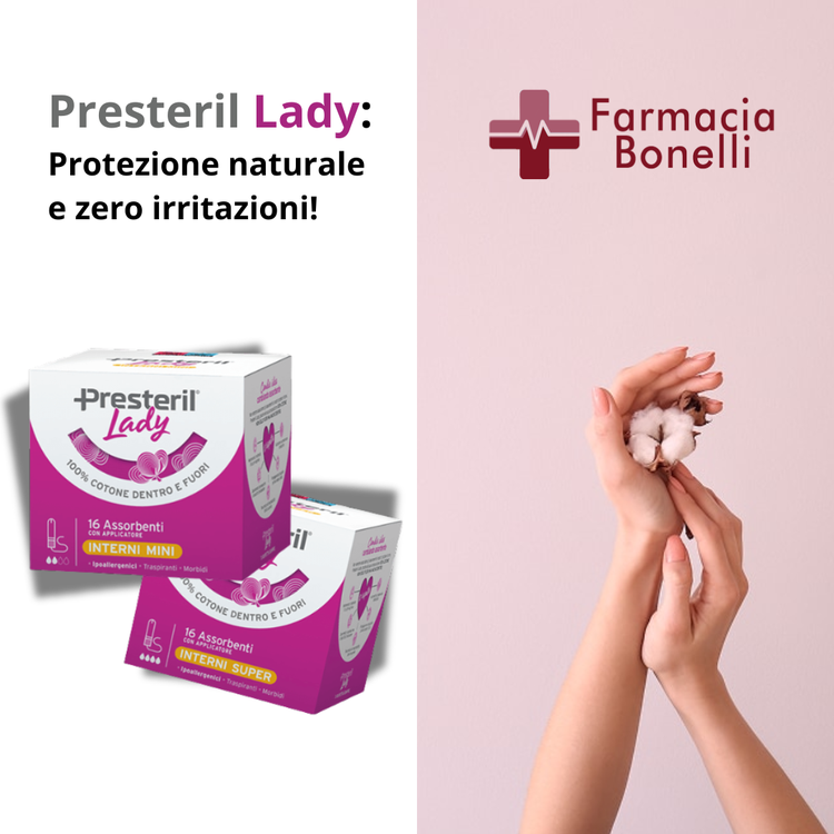 Presteril Lady Interni: Comfort discreto e 100% cotone! 🌸