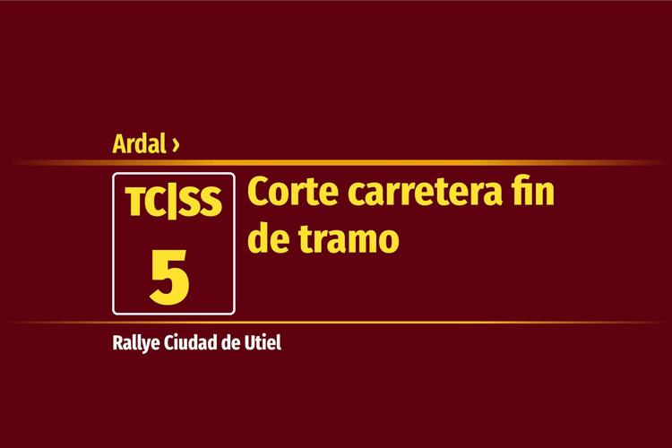 Tramo 5 &nbsp;›&nbsp; Ardal | Corte carretera fin de tramo