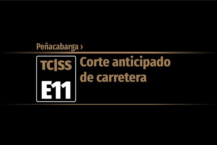 Tramo E11 &nbsp;›&nbsp; Peñacabarga | Corte anticipado de carretera
