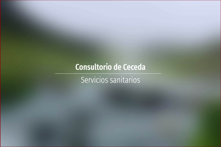 Consultorio de Ceceda