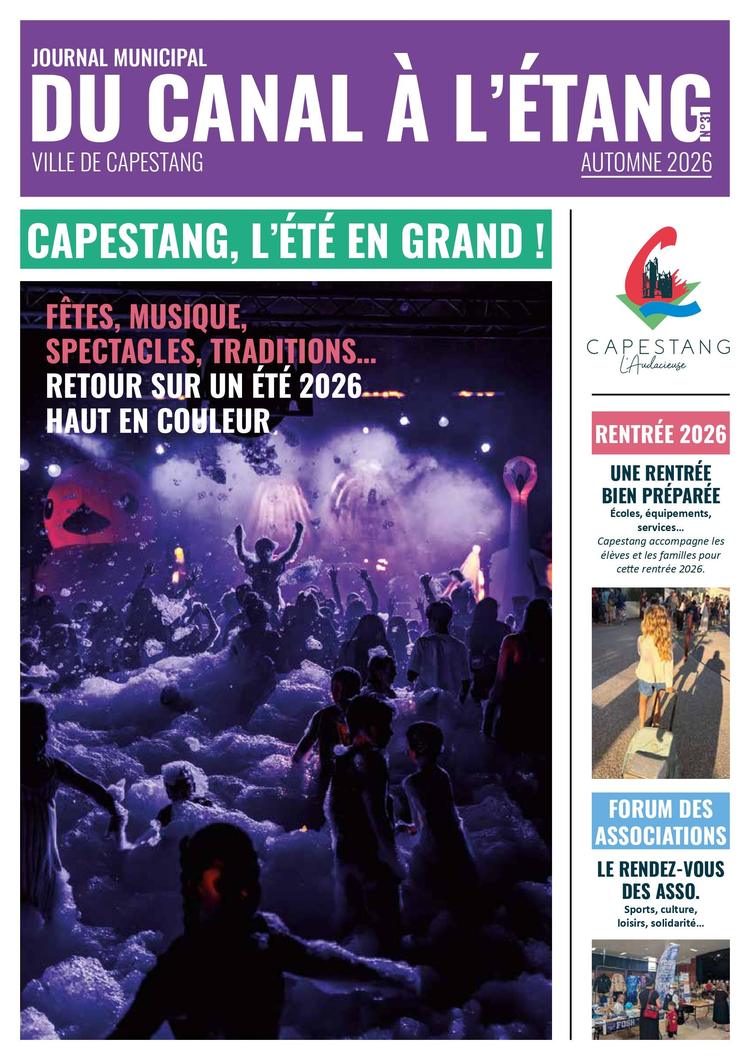 VOTRE JOURNAL MUNICIPAL D’AUTOMNE EST ARRIVÉ !