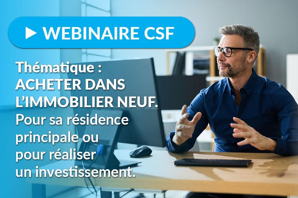 Webinaire " Acheter sa résidence principale dans le neuf "