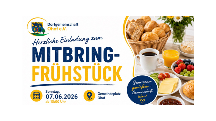 Dorfgemeinschaft Ohof lädt ein zum Mitbringfrühstück