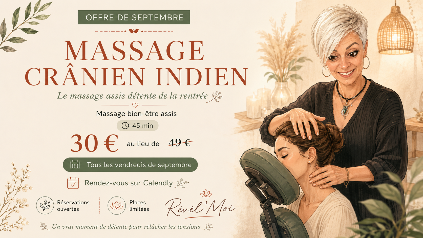 OFFRE SEPTEMBRE - MASSAGE CRÂNIEN INDIEN