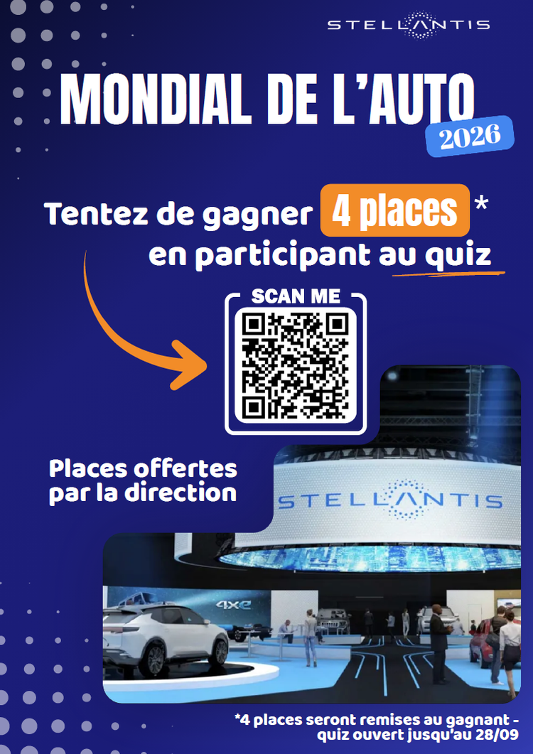 Tentez de gagnez vos places pour le mondial de l'auto !