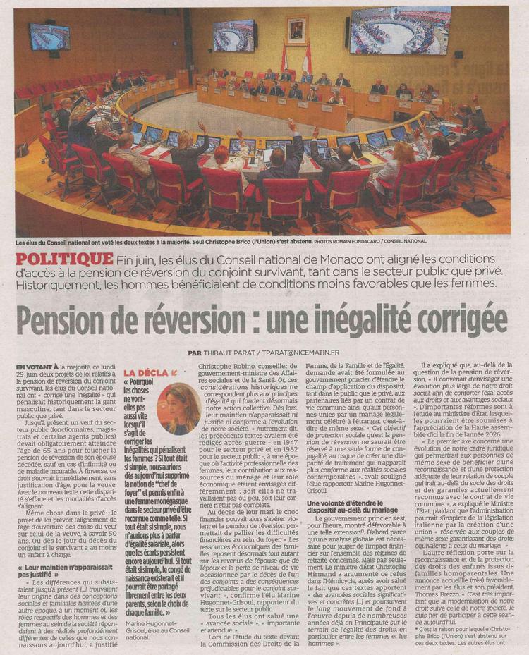  Pension de réversion une inégalité corrigée