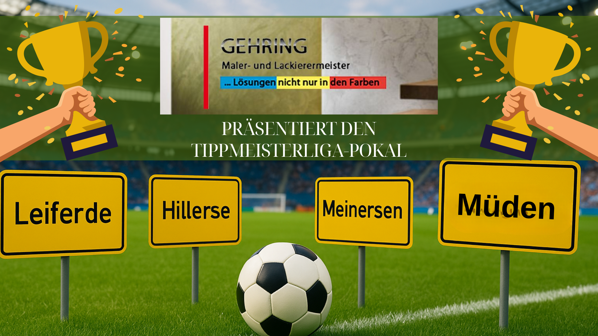 Herzlichen Glückwunsch an die Sieger der Tippmeisterliga 2026