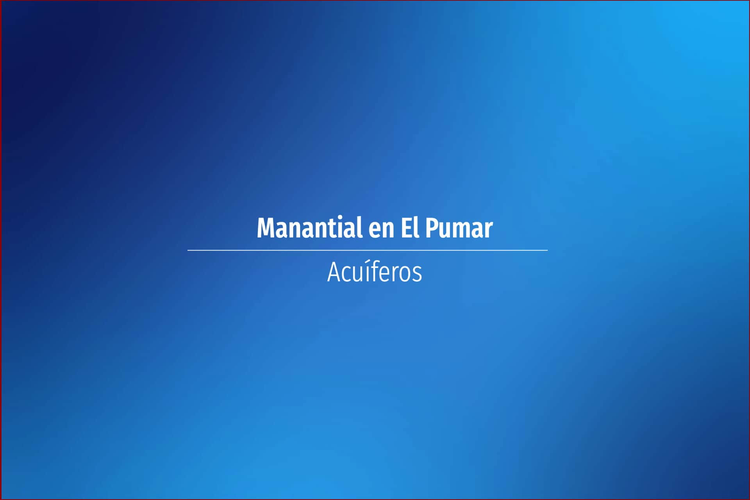 Manantial en El Pumar