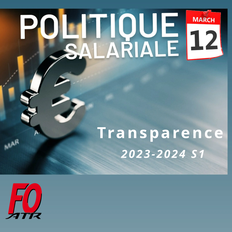 Politique salariale : transparence 2023-2024