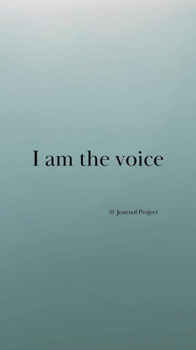 I am the voice