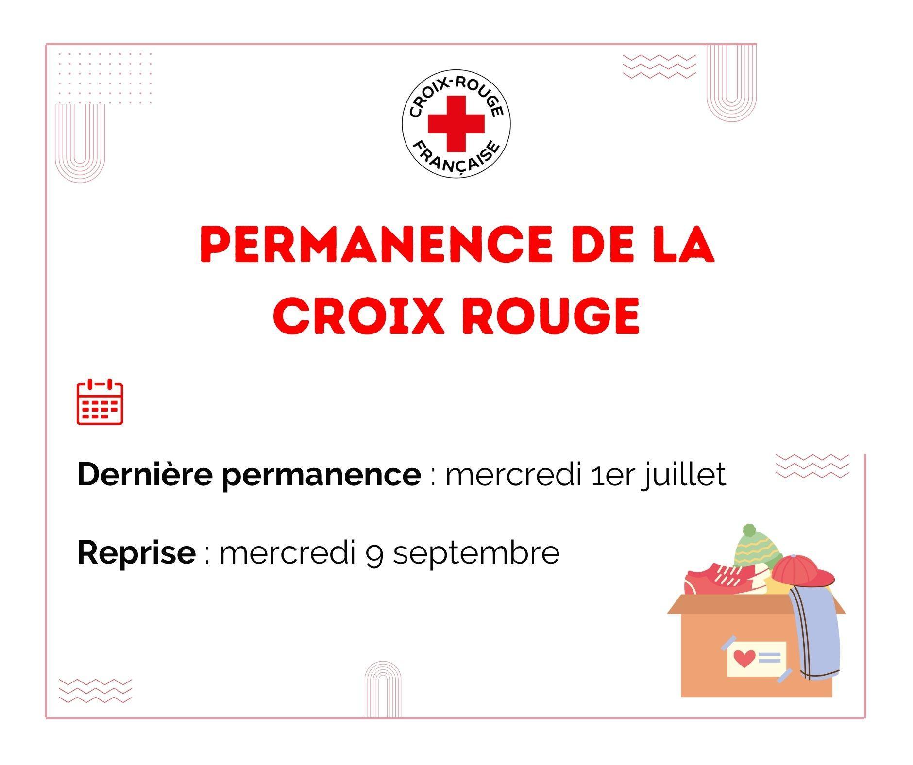 Fermeture estivale de l'antenne de la Croix Rouge