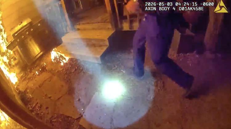 WPD officers rescue dog from burning home