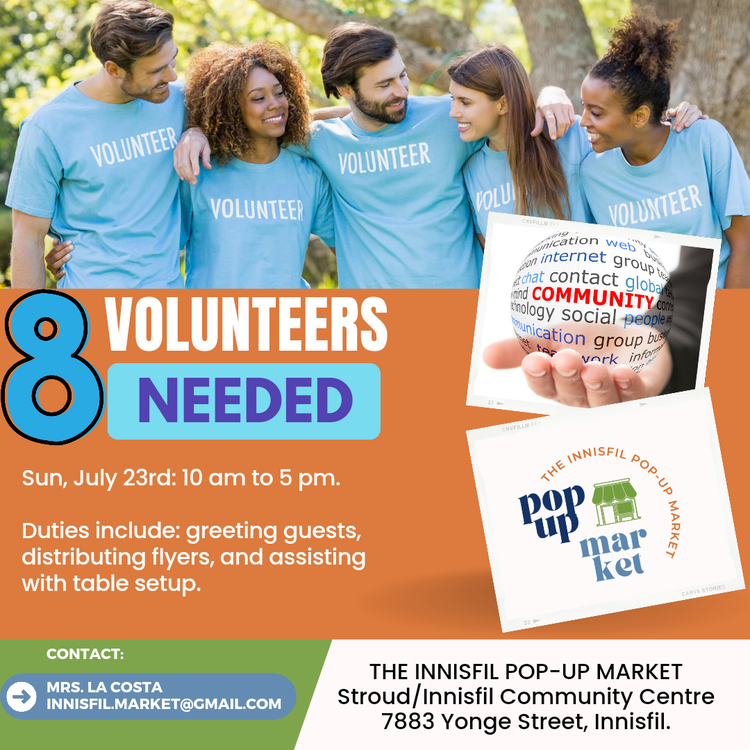 Innisfil Summer Markets - Volunteer Opportunities