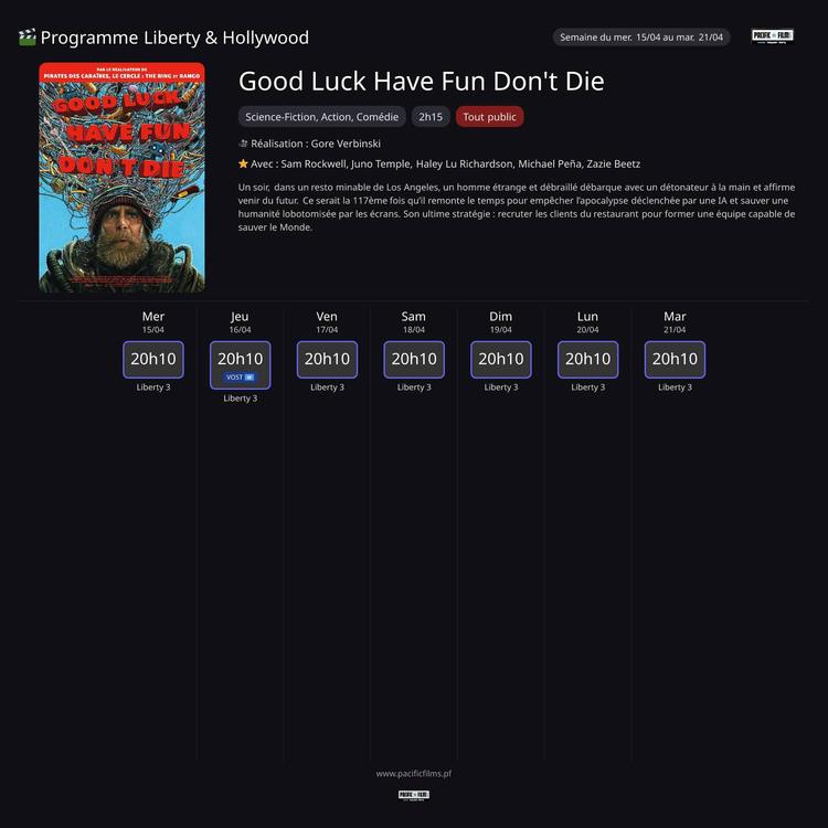 GOOD LUCK HAVE FUN DON'T DIE - NOUVEAU