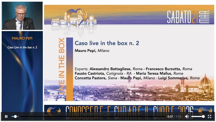 47 INSUFFICIENZA MITRALICA: DIAGNOSI E TERAPIA PERCUTANEA - Caso live in the box n. 2