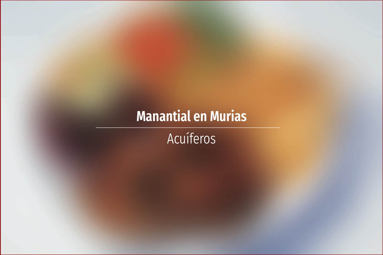 Manantial en Murias