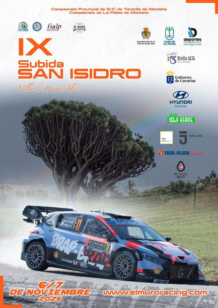 La IX Subida San Isidro fija su nueva fecha para el 6 y 7 de noviembre