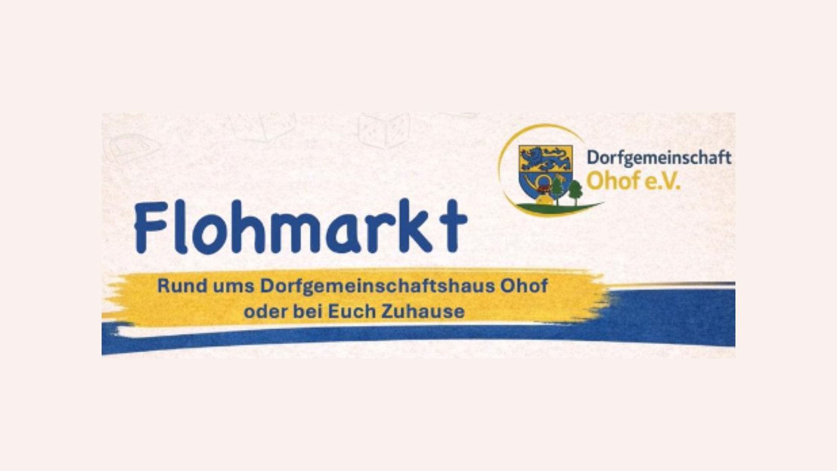Jetzt anmelden für den Dorfflohmarkt in Ohof