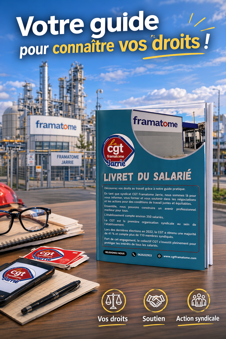 LIVRET DU SALARIÉ DE LA CGT FRAMATOME JARRIE