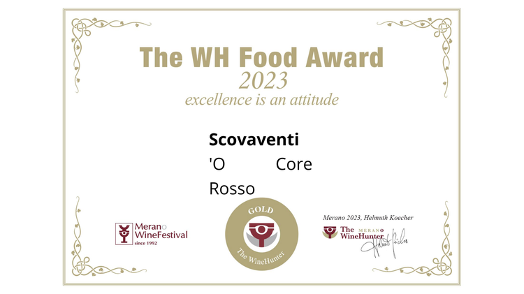 The WH Food Award    'O  Core  Rosso