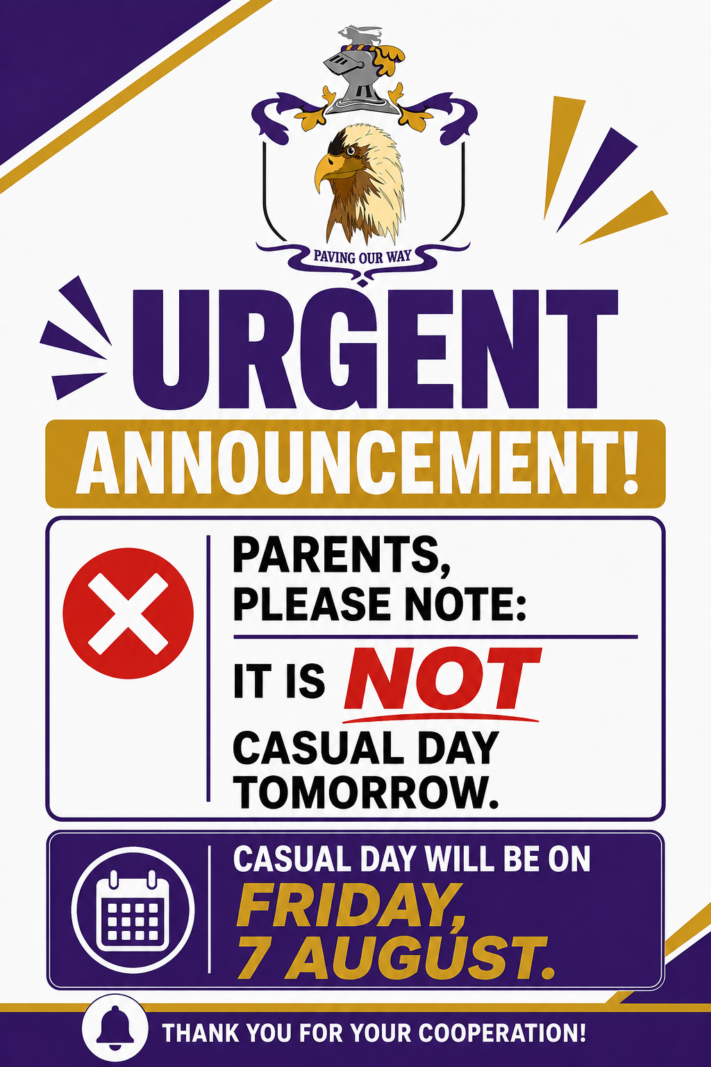 Urgent Notice!