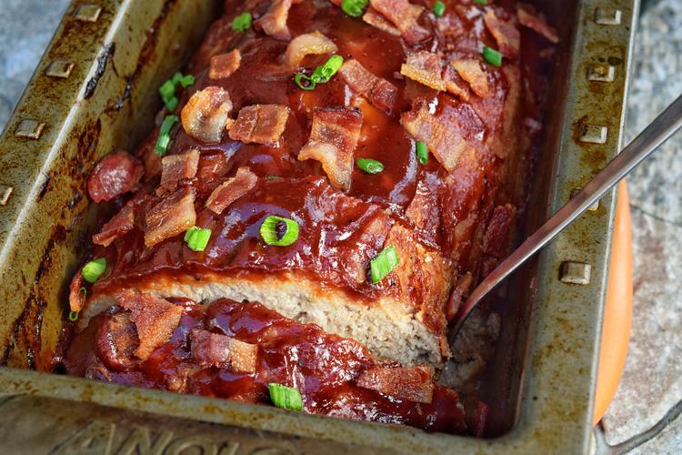 BBQ Bacon Turkey Meatloaf
