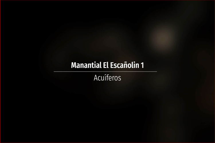 Manantial El Escañolin 1