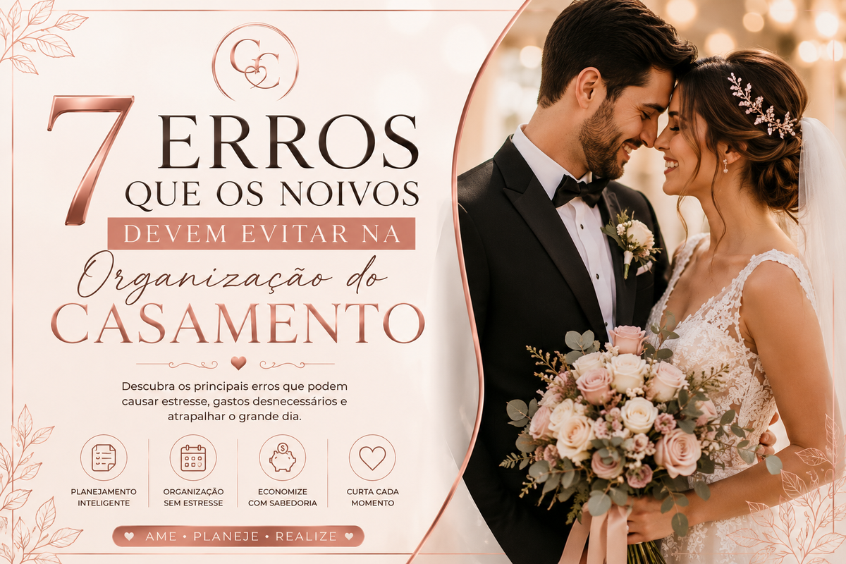 7 Erros Que os Noivos Devem Evitar na Organização do Casamento
