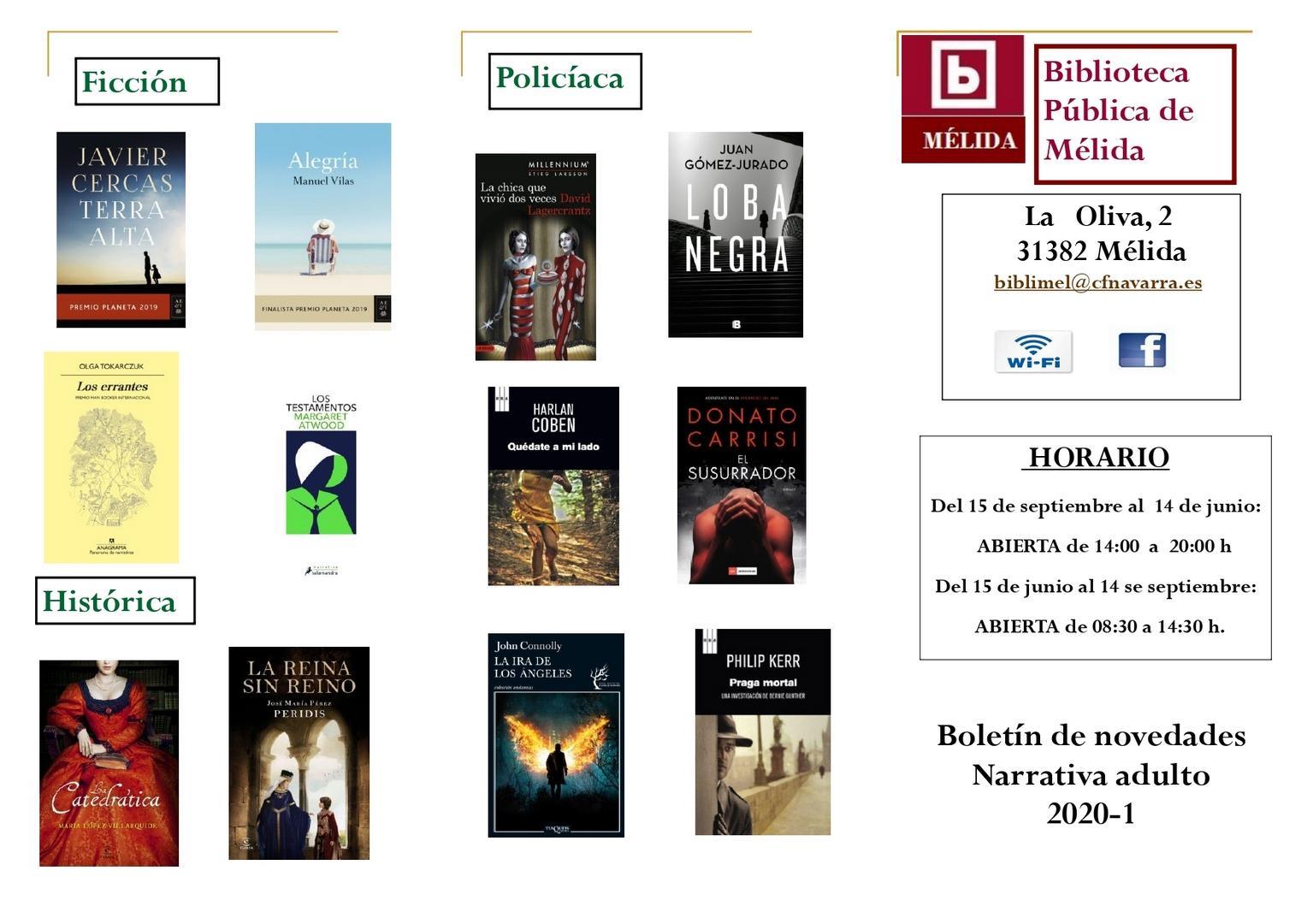 Boletín de novedades adulto